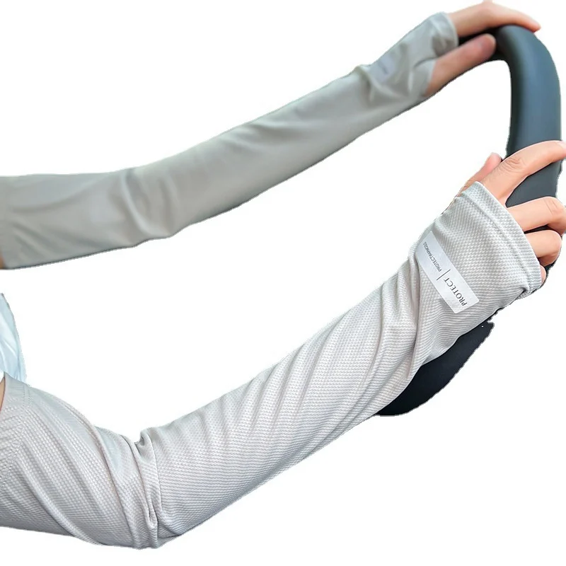 Large Size Ice Sleeves for Men's Sun Protection Japanese Summer Outdoor UV Protection Loose Arm Sleeves Driving Outdoor Gloves ice sleeves