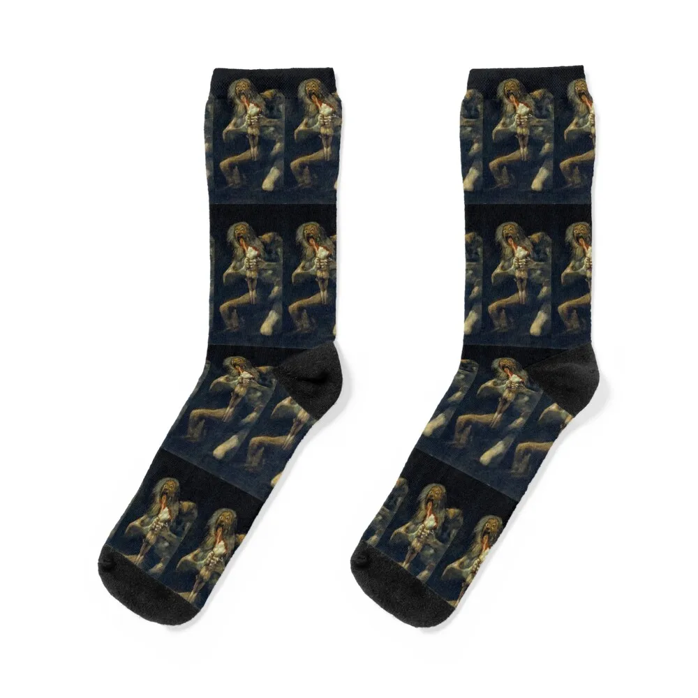 

Saturn Devouring His Son by Francisco Goya Socks sports stockings Stockings man Socks Male Women's