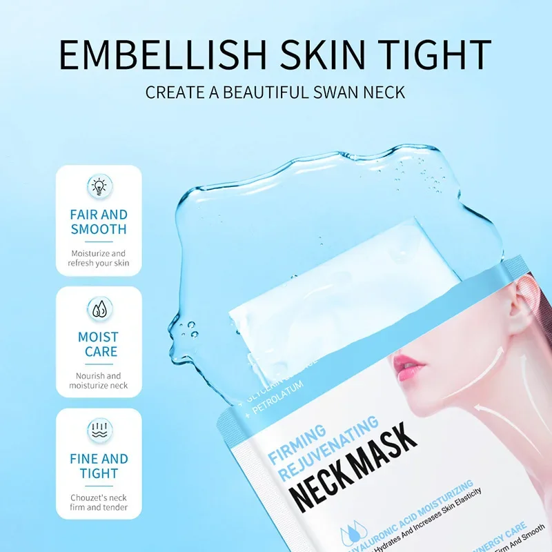 Neck Mask 10pcs Hyaluronic Acid Collagen