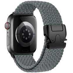 Braided Watch Strap Bracelet - Premium Style and Comfort - S11 42 - 38 40 41 mm (Deep grey)