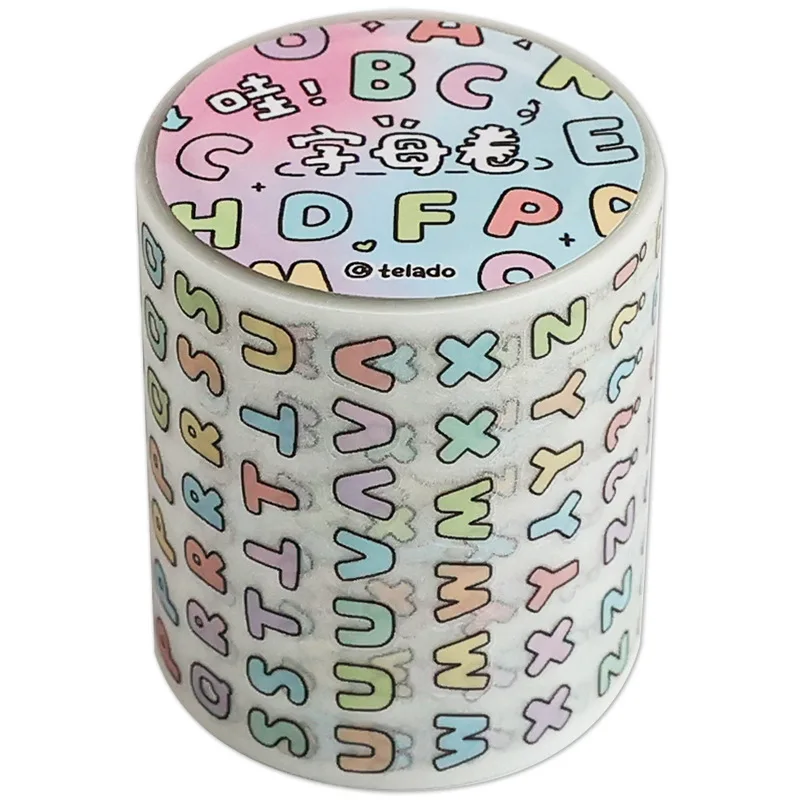 1 roll Graffiti lettering Hand tent tape ins Wind Color lettering symbol diy Gooka decorative stickers Scrapbooking Material
