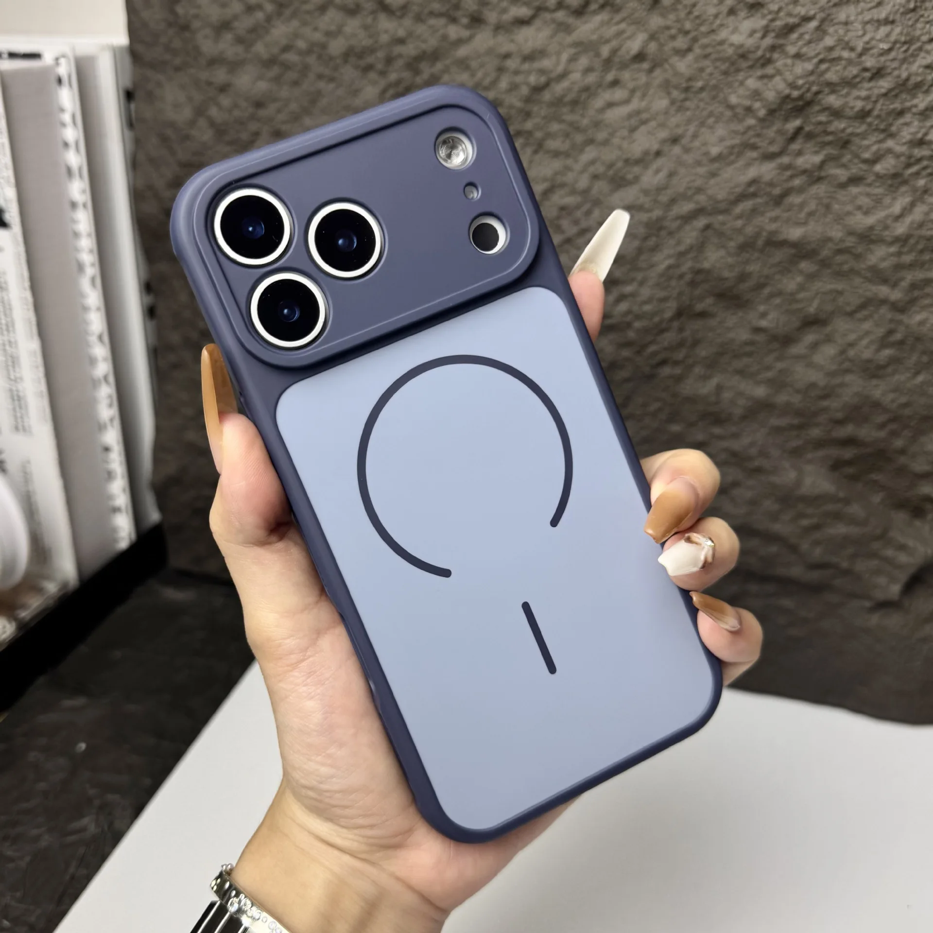 Premium Glossy Hard Shockproof Glass Case with Macaron Candy Colors