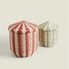 Floor Standing Storage Basket Rattan Woven Desktop Woven Basket Household Toys Snacks Miscellaneous Items Sorting Storage Box 4