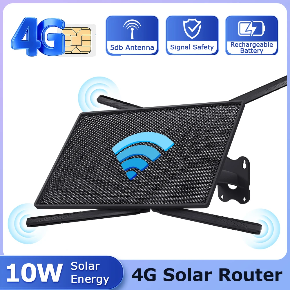 ตัวเลือกสินค้า เราเตอร์ไร้สายพลังงานแสงอาทิตย์ 4G กลางแจ้ง 24/7 กันน้ำ IP66
