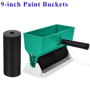 Secchi per vernice da 9 pollici Applicatore di colla portatile portatile Rullo incollatore manuale per strumento di pittura per la lavorazione del legno 1