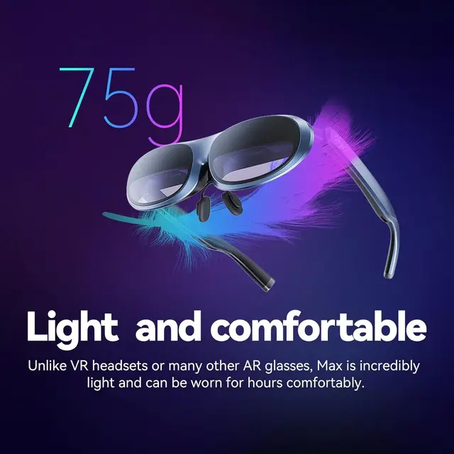 Rokid Max AR 3D Smart Glasses MAX Screen 50° Viewing Device For Phone Projected Screen Switch PS5 XBOX Virtual Reality Glasses - Image 5