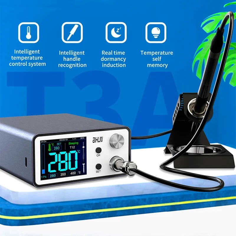 AiXun JCID T3A T3B 200W 납땜 스테이션, 전기 납땜 다리미, T115, T210, T245, T12, 휴대폰 SMD BGA 수리 도구