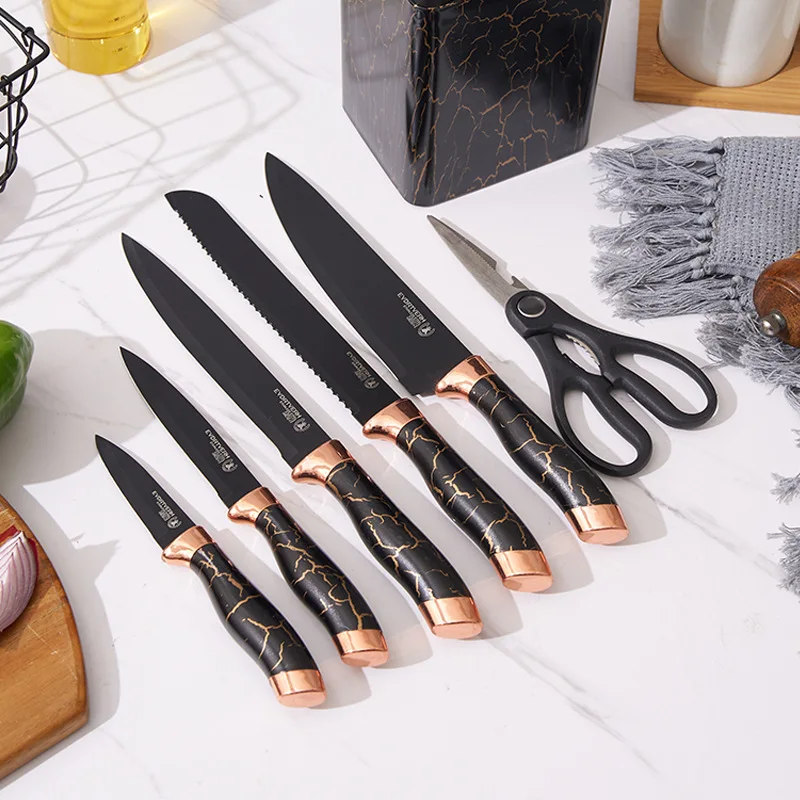 Professional Stainless Steel Knives Set Black  Stainless Steel Kitchen  Knives Set - Knife Sets - Aliexpress