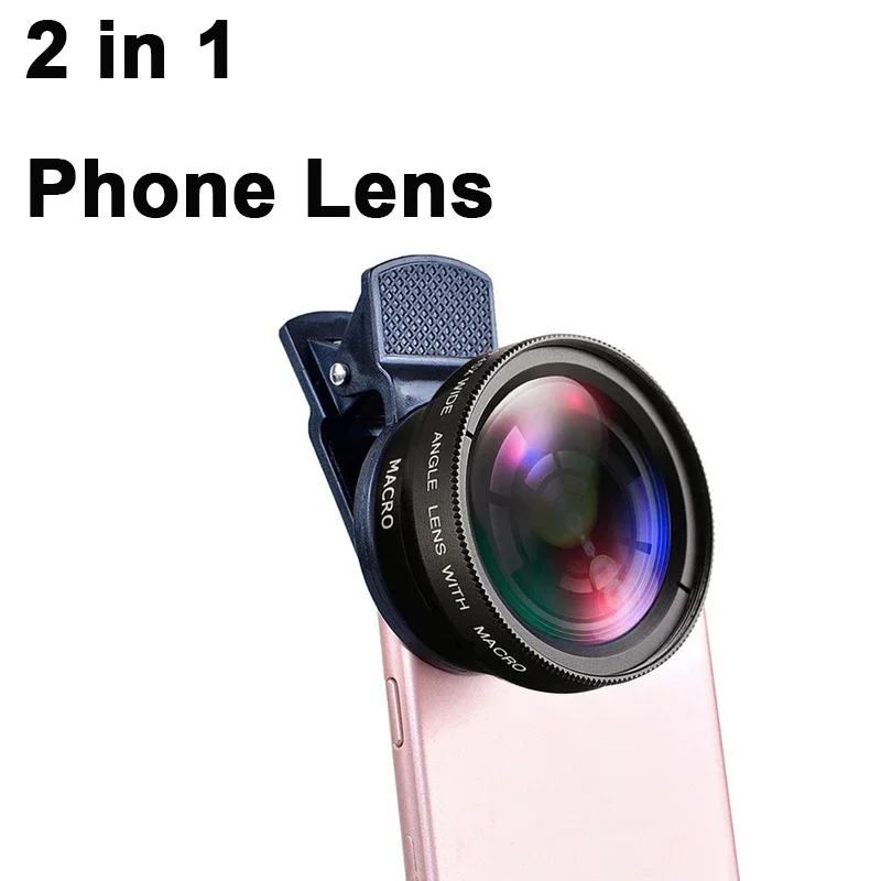 Lente Macro 12X per Telefono, Lente HD 0.45X Super Grandangolare per iPhone 13 12 11 Pro MAX Samsung Xiaomi Huawei - Image 2