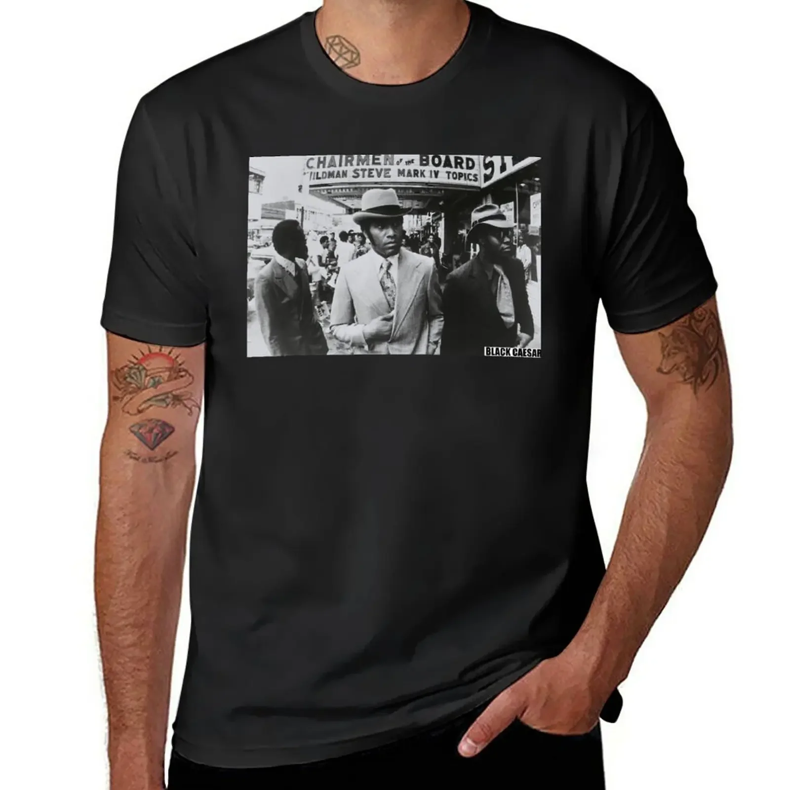 

The Black Caesar T-Shirt cute tops vintage clothes t shirts men
