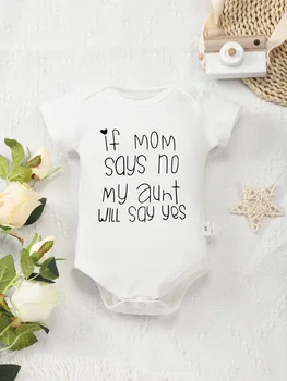 Baby "Aunt Will Say Yes" Romper 1