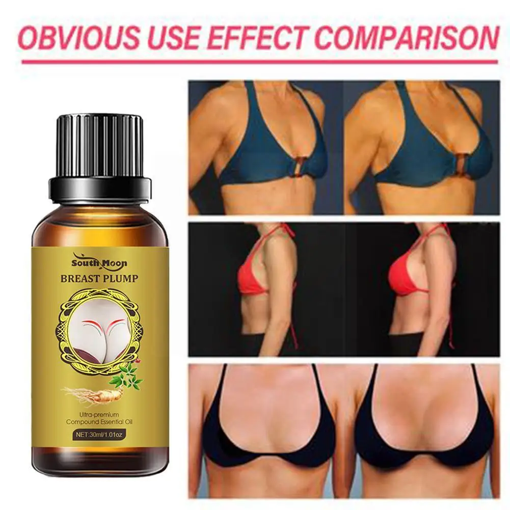 30ml Ginseng Breast Enlargement Oil Lift Firming Big Hormone Female Oil