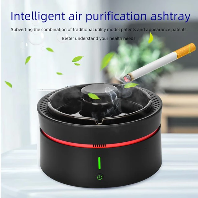 Purificateur d'air pour maison et bureau, cendrier, purificateur  intelligent à ions négatifs pour le filtrage de la fumée secondaire de la  Cigarette - AliExpress