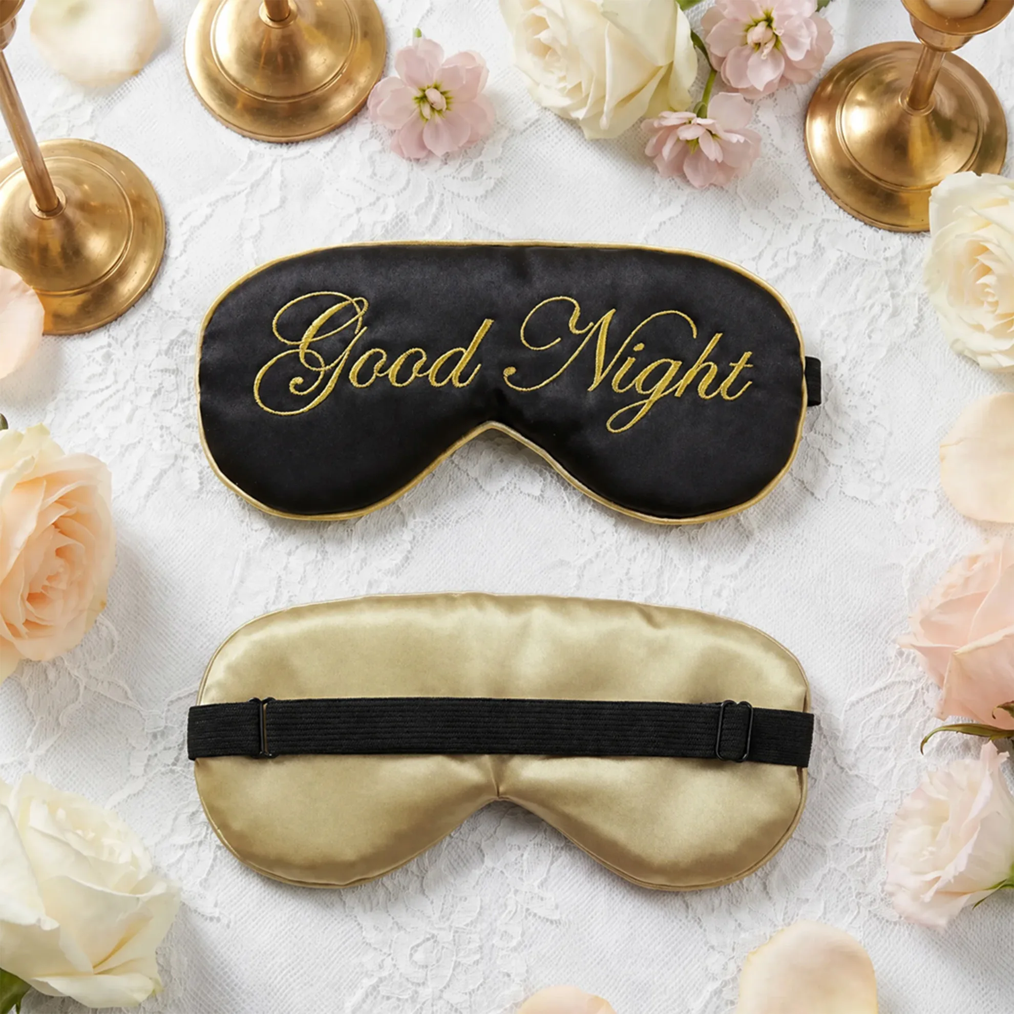 Silky Sleep Mask with Adjustable Straps for Eye Comfort and Relaxation