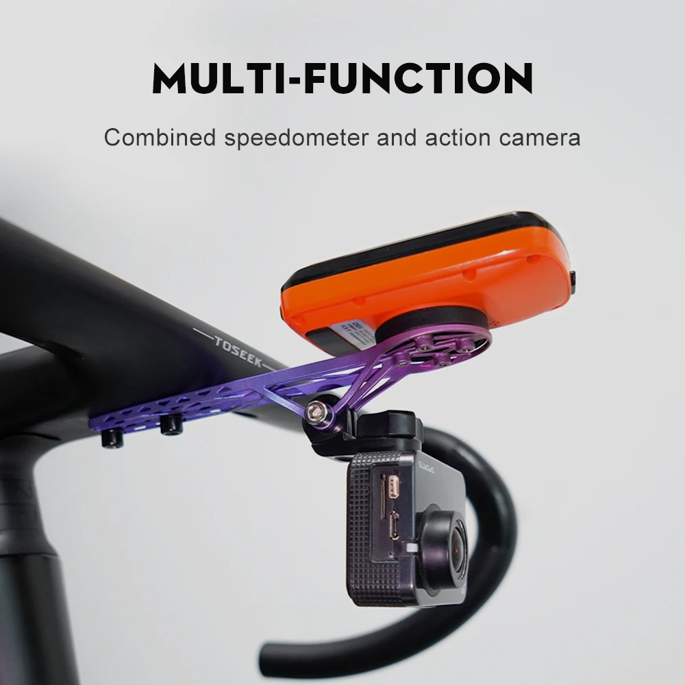 TOSEEK 3D-Gedruckter Titan-Legierung Fahrradcomputer-Halterung Fahrrad-Handyhalter Fahrradständer Wahoo Garmin Halterung – Detail 7
