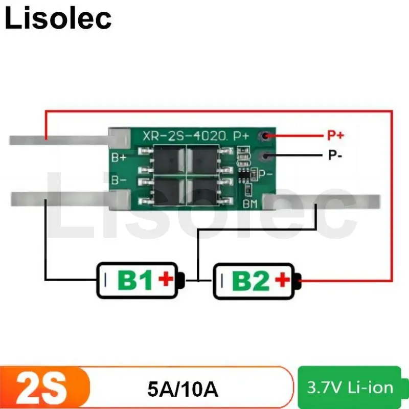 

Bms 2s 18650 5A 10A Protect Plates Protection Circuit 7.4v 8.4V Lipo Lithium Battery Pack Charge Board Charging Module Pcm Pcb