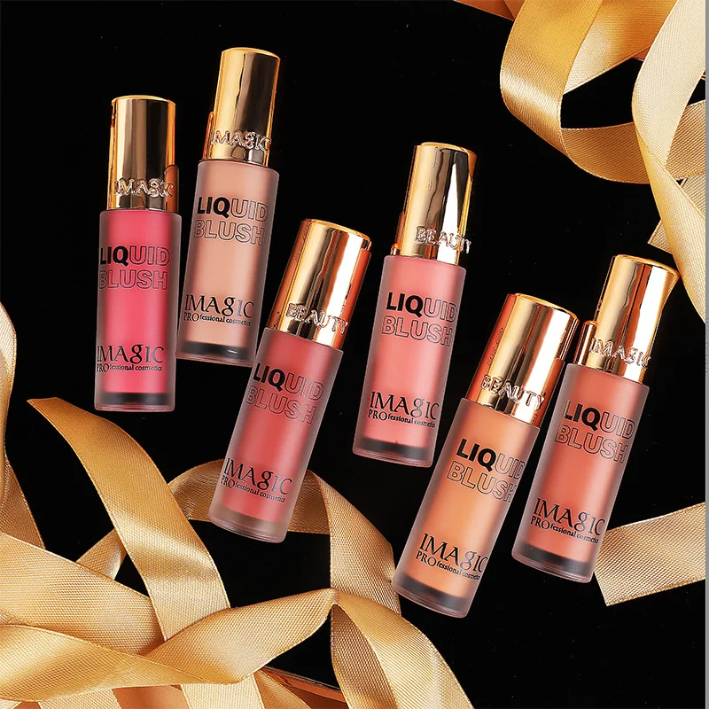 IMAGIC new liquid blush can be used as eye shadow blush makeup party daily use all skin types waterproof blush cosmetics 6.5 ml 6