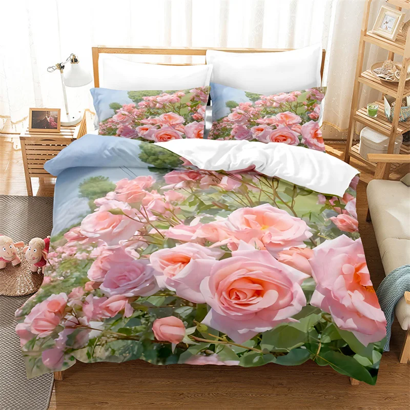 Rose duvet cover best sale