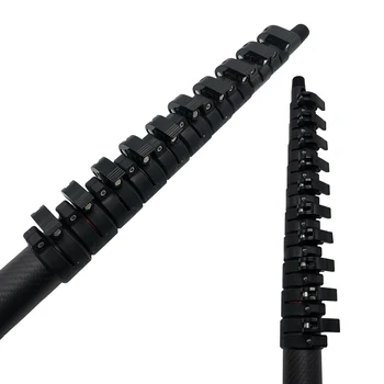 Pulitore per pannelli solari palo telescopico con palo alimentato ad acqua in fibra di carbonio da 15 metri per la pulizia delle finestre (50 piedi) 1