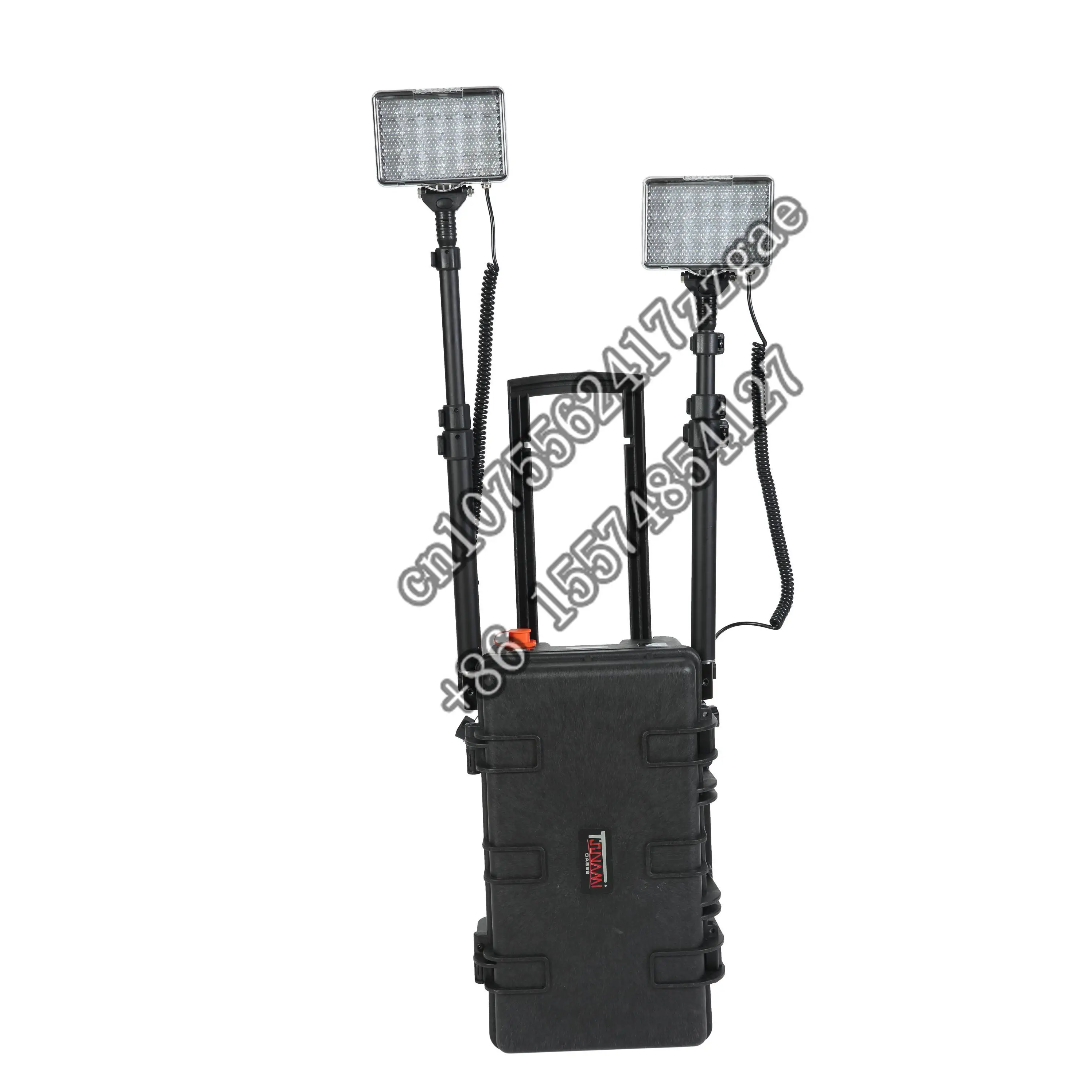 144W Remote LED Area Light Portable Lighting Mobile Light Tower Rechargeable Working Lamp