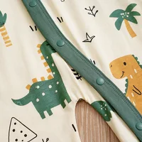 Spring and Autumn Season Boys and Girls Cute Dinosaur Print Comfortable Casual Long Sleeve Cotton Baby Bodysuit 5