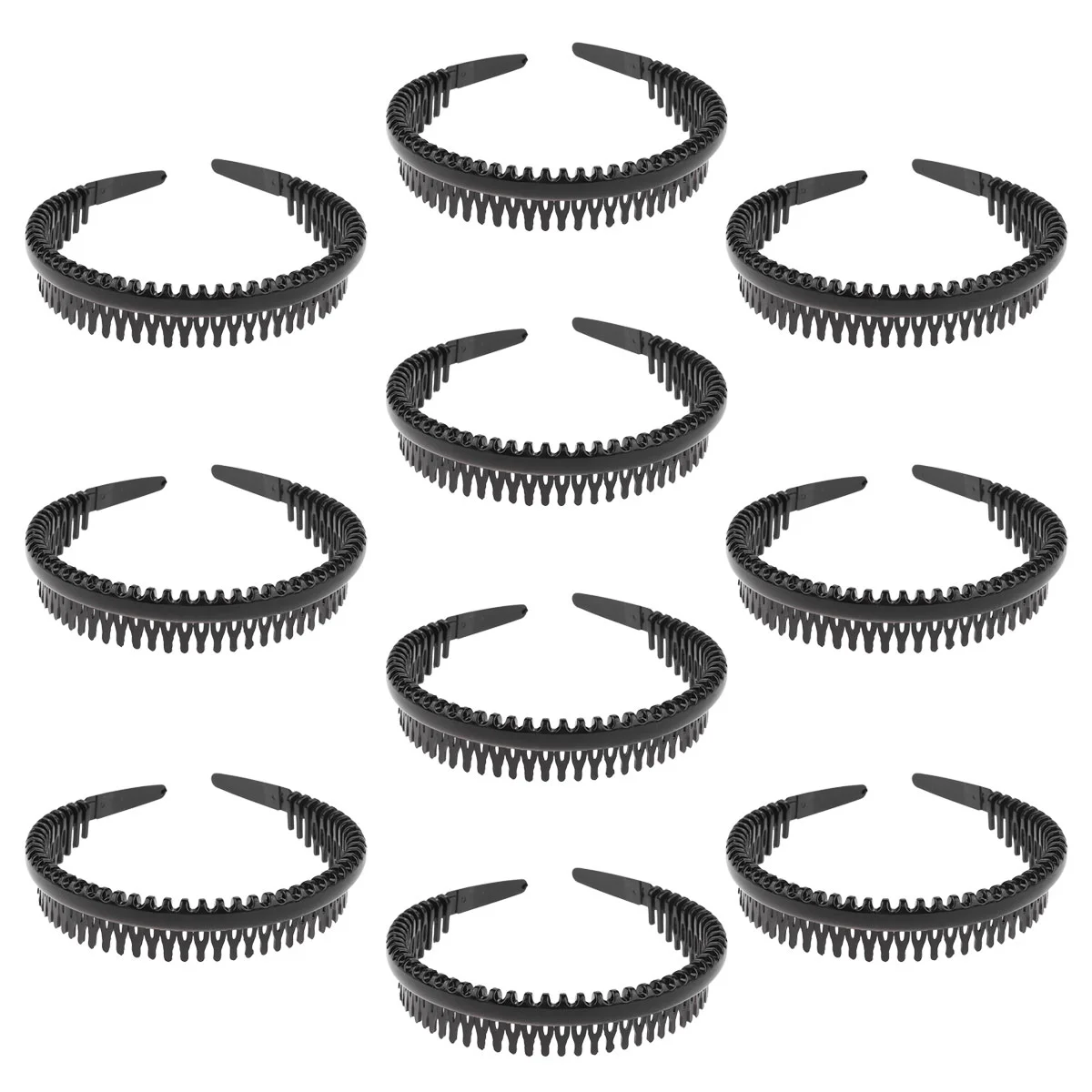 

10 Pcs Black Headband Headbands for Men Hair Accessory Wave Make up Headwrap Female Headdress Hoops Man Miss