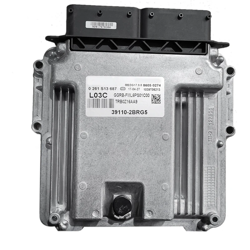 

Автомобильный двигатель, компьютерная плата ECU 39110-2BRG5 MEDG17.9.8 для Hyundai Accent 2015-2017, запчасти, блок электронного управления 391102BRG5