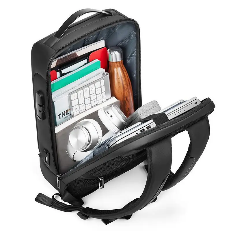 Waterproof Laptop Backpack with USB Charging for Men