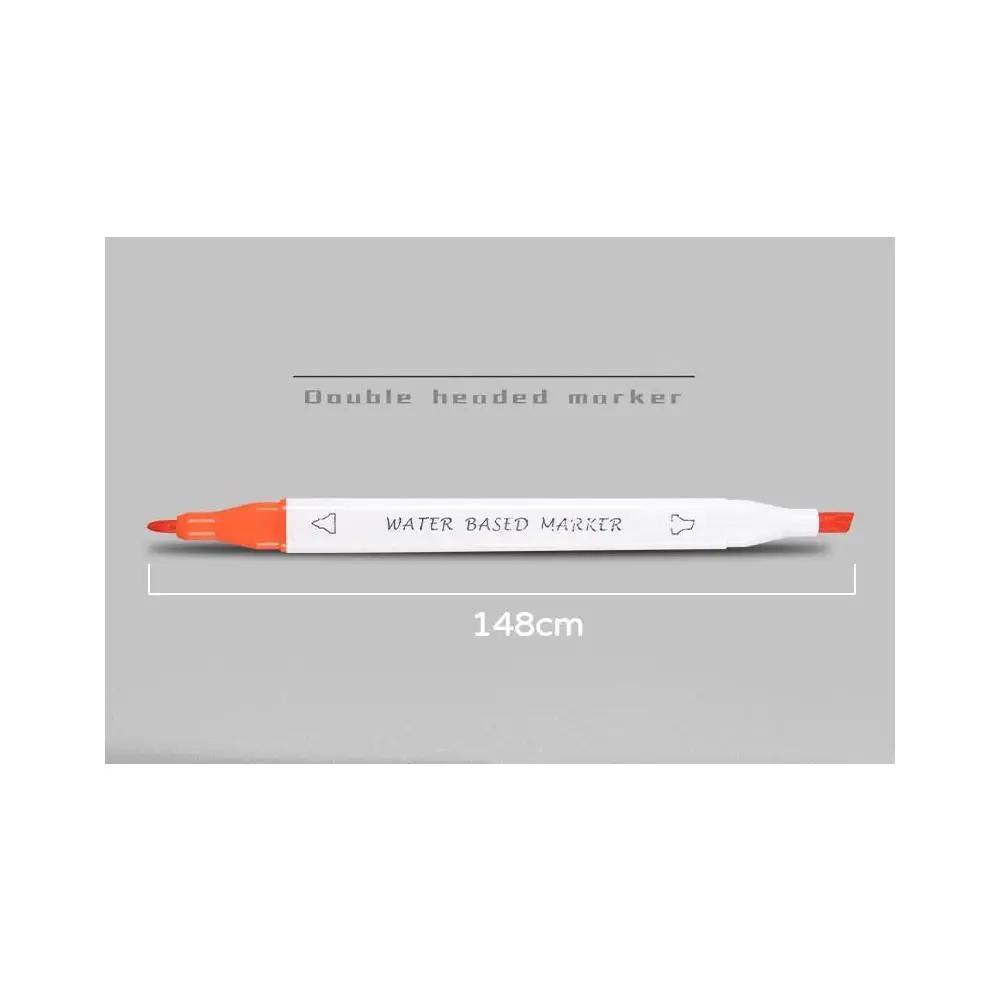 18 Color Acrylic Coloring Pen Based Sketch Felt-Tip Oily Twin Brush Art Supplies School Art Supplies  Drawing  Manga  Stationery