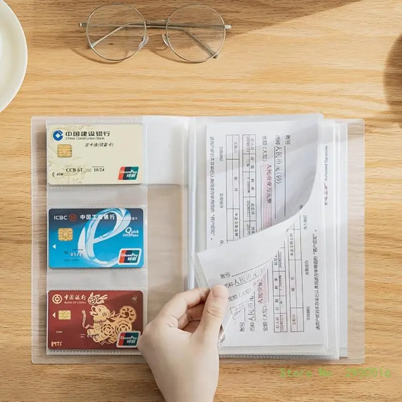 플라스틱 영수증 폴더 카드 정리함, 40 80 포켓 영수증 지갑, 방수 영수증 정리함, 보관 케이스 카드홀더