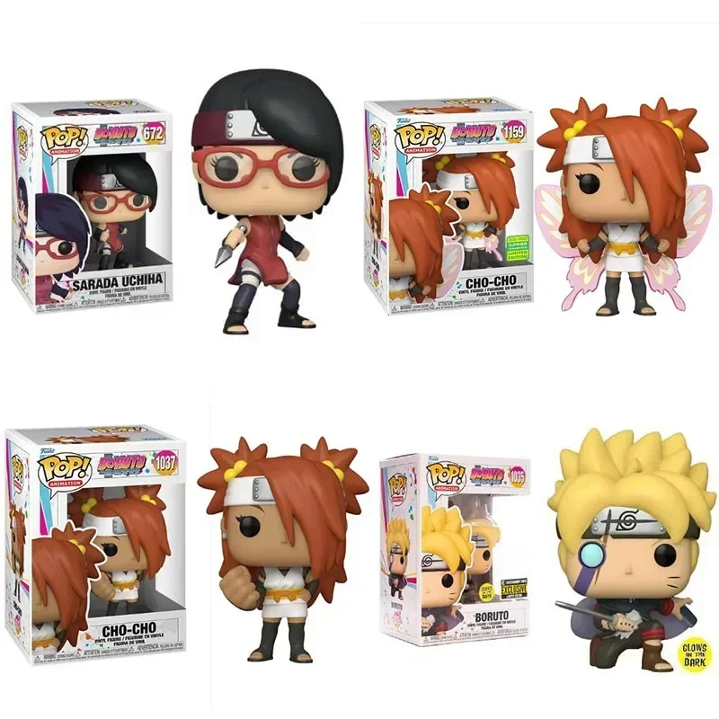 thumbnail image 2 of Funko POP Animation BORUTOs Sarada Uchiha 672# Cho-Cho 1037# Boruto 1035# Cho-cho 1159# Figura de vinilo en miniatura de juguete para niños, 2 of 5