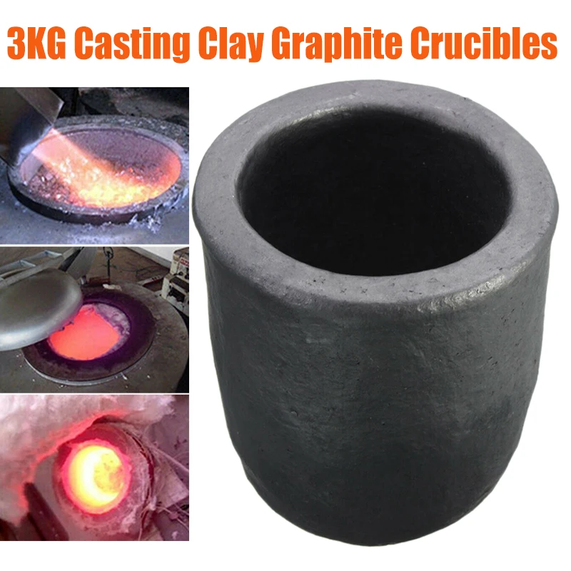 Crucibles For Melting Metal Crucible For Melting Metal Sta 3 Kg Foundry Clay Graphite Crucibles Cup Furnace Torch Melting Casting Refining Gold Silver Copper Brass Aluminum Melting Furnace Silver Clay Smelting Tools