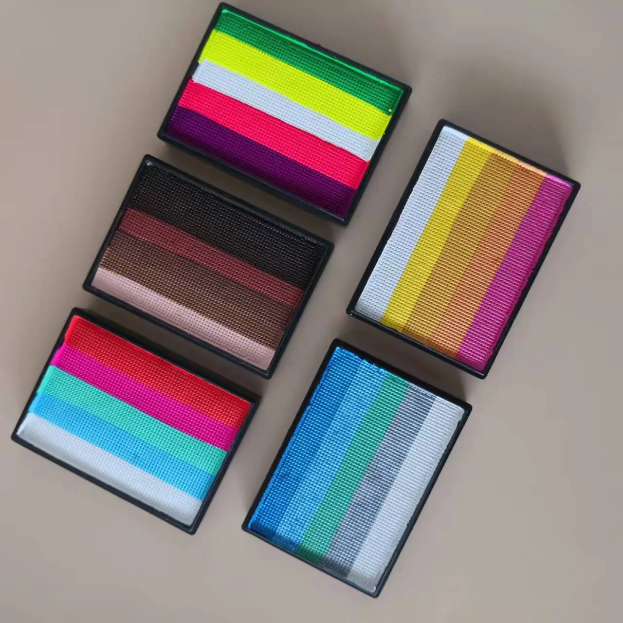 50g Face Body Paint Split Cake Rainbow Water Based Eyeliner No-Toxic Washable Supplies 6