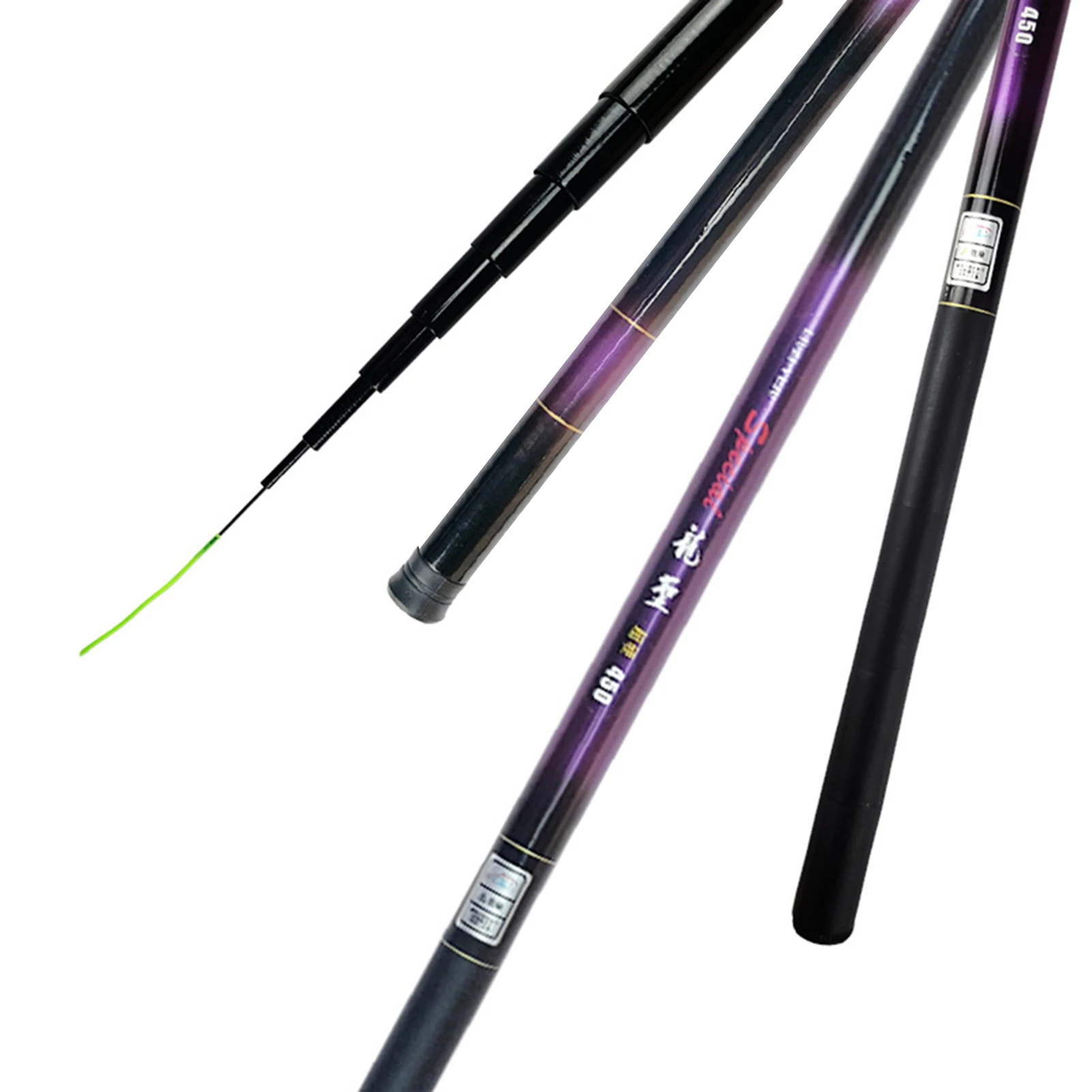 Karpfen Angelrute Glasfaser faser material für Reise Surf Salzwasser Süßwasser Bass Boot – Detail 6