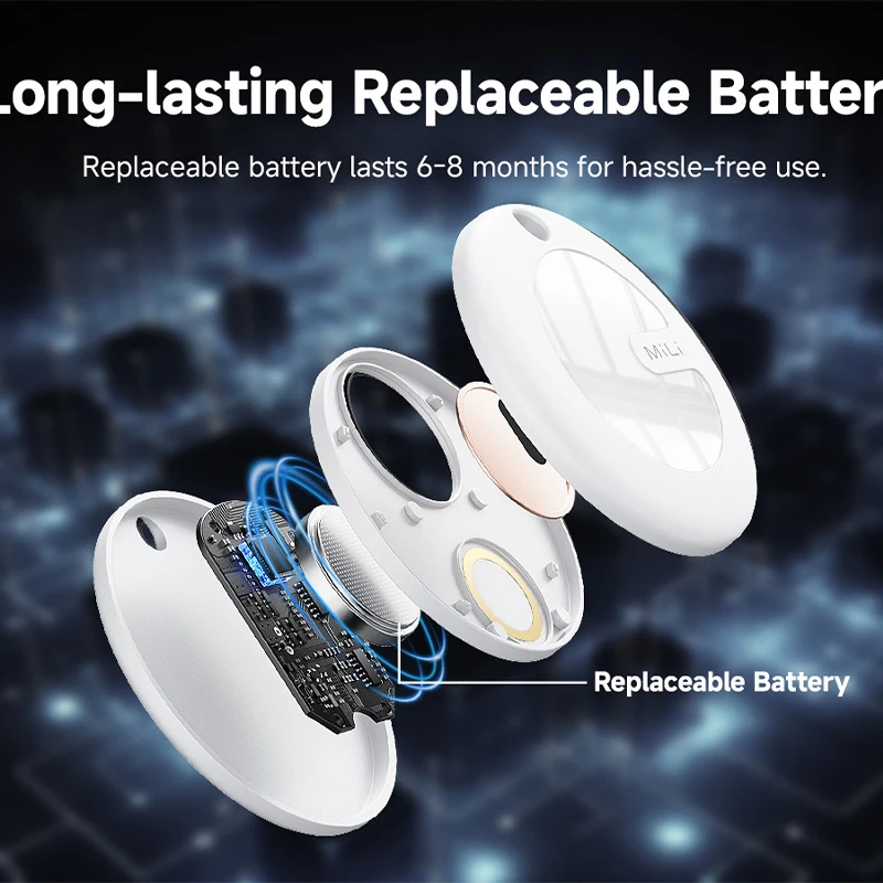Mili Pet Smart Tracker Mitag Bluetooth Locator Anti-lost Device Mobile Keys Elderly Kids Finder Work With Android Find My Device
