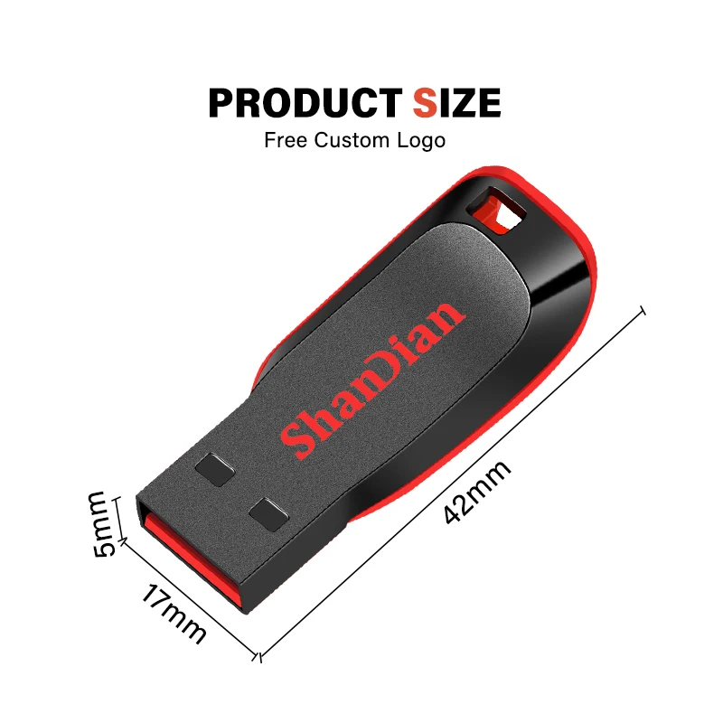 thumbnail image 4 of Memoria USB original de alta velocidad, 128 GB, 64 GB, 32 GB, 4 GB, miniunidad USB, almacenamiento externo, 4 of 5