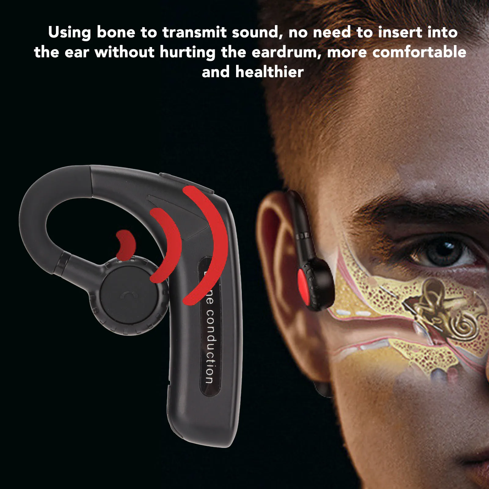 Enhanced Bone Conduction Stereo Wireless Multifunctional Earbuds