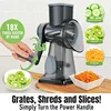 2025 3-in-1 Rotary Cheese Grater Multifunctional Manual Veg Slicer Nut Grinder Kitchen Essential Tool 2