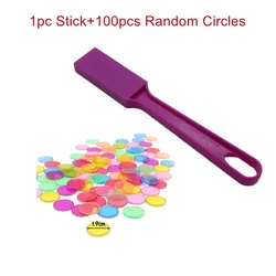 Magnetic Montessori Learning Toys for Children - Educational & Interactive Math Games (Purple with Circles)