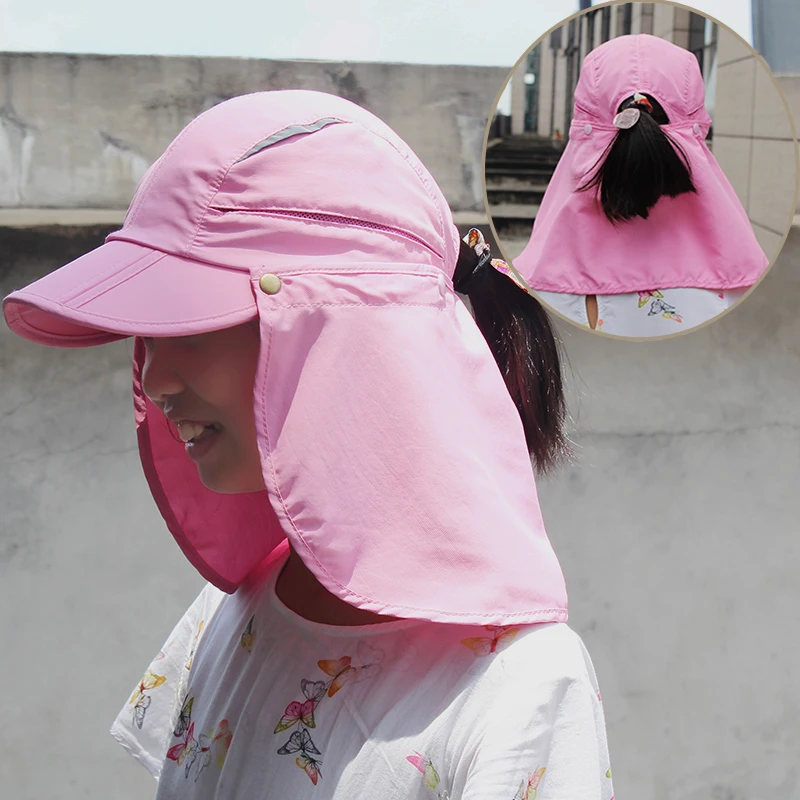 Child Hat Breathable Neck Protection 