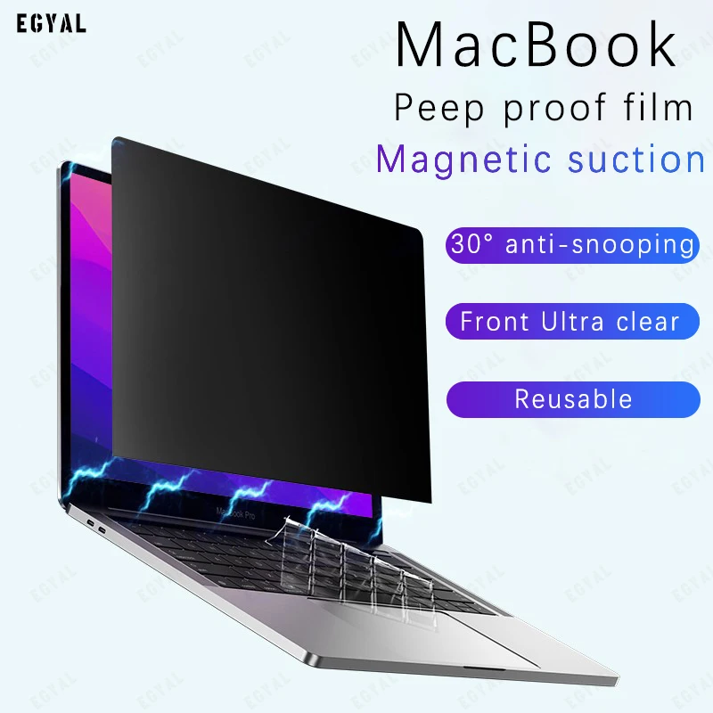Pellicola Salvaschermo Egyal Anti-Peeping Per Macbook M2 Air 13.6 2022 Pro 13 Pellicola Salvaschermo Per Macbook Air M1 2020 Privacy Film