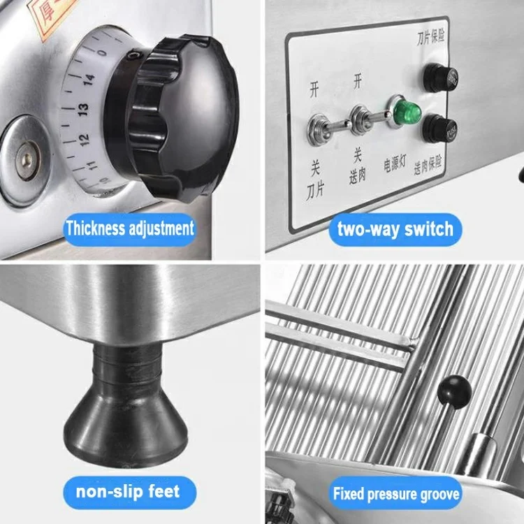 Electric frozen meat slicer Cheese Mutton roll Beef Ham flaker electric food potato slicer manual Semi-automatic meat slicer 6