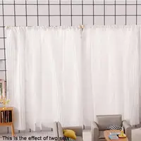 1 pièce 1:12 chambre salon meubles décoration maison de poupée Miniature rideau blanc mousseline de soie porte rideau fenêtre décor modèle 6