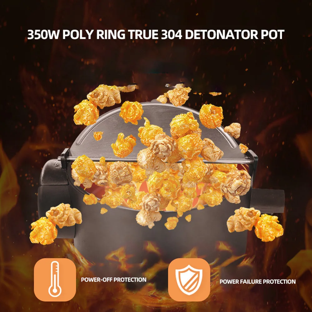 Version Automatic Popcorn Machine Household Oil-free Popcorn Maker