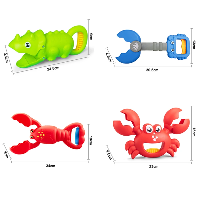 Animal Sand Grabber Baby Bath Beach Toys Sand Play Lobster Claw Beach Accessorie Snow Outdoor Summer Swim Pool Bathtub Kids Toys 6