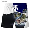 Men's Fishing Shorts Summer 3d Fish Printed Beach Shorts Elasticity Waist Loose Casual Oversized Man Shorts 6XL Plus Size 2