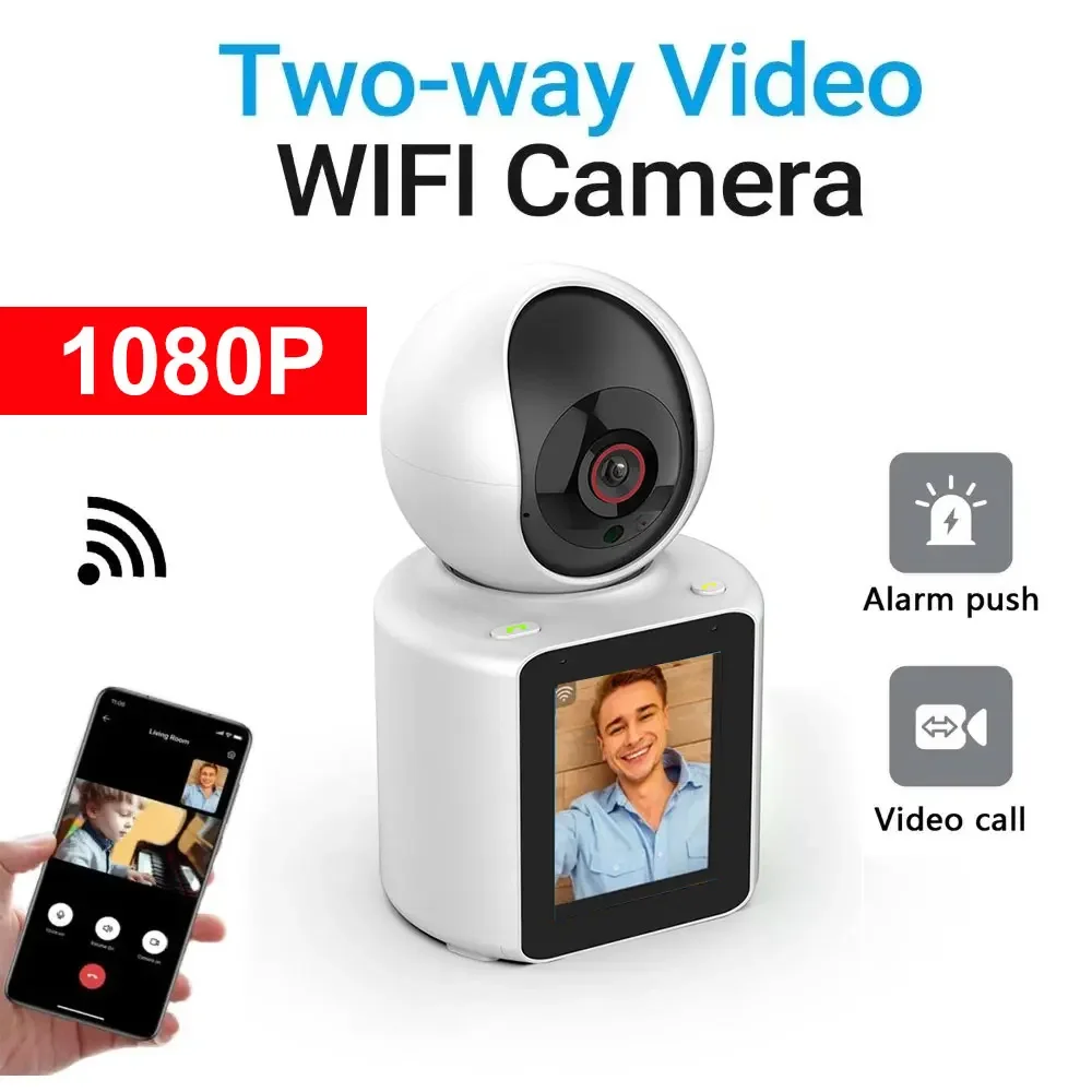 Мини-камера видеонаблюдения, 1080P, Wi-Fi, PTZ, IP
