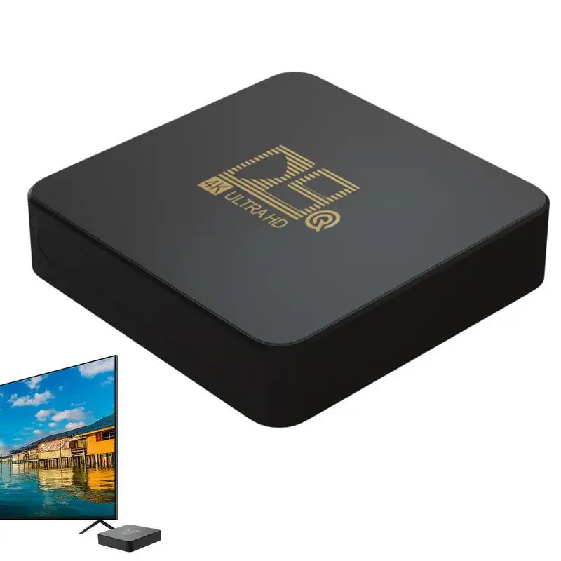 

TV Box Global Version TV Box S 4K Ultra HD Android TV 10.0 HDR 8GB WiFi Multi-Language Blue Tooth Smart 2.4G Box Media Player