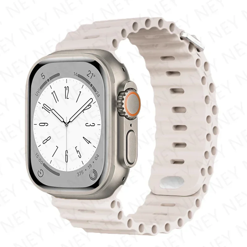 Ocean Silicone Strap for Apple Watch - Durable and Stylish Wristband