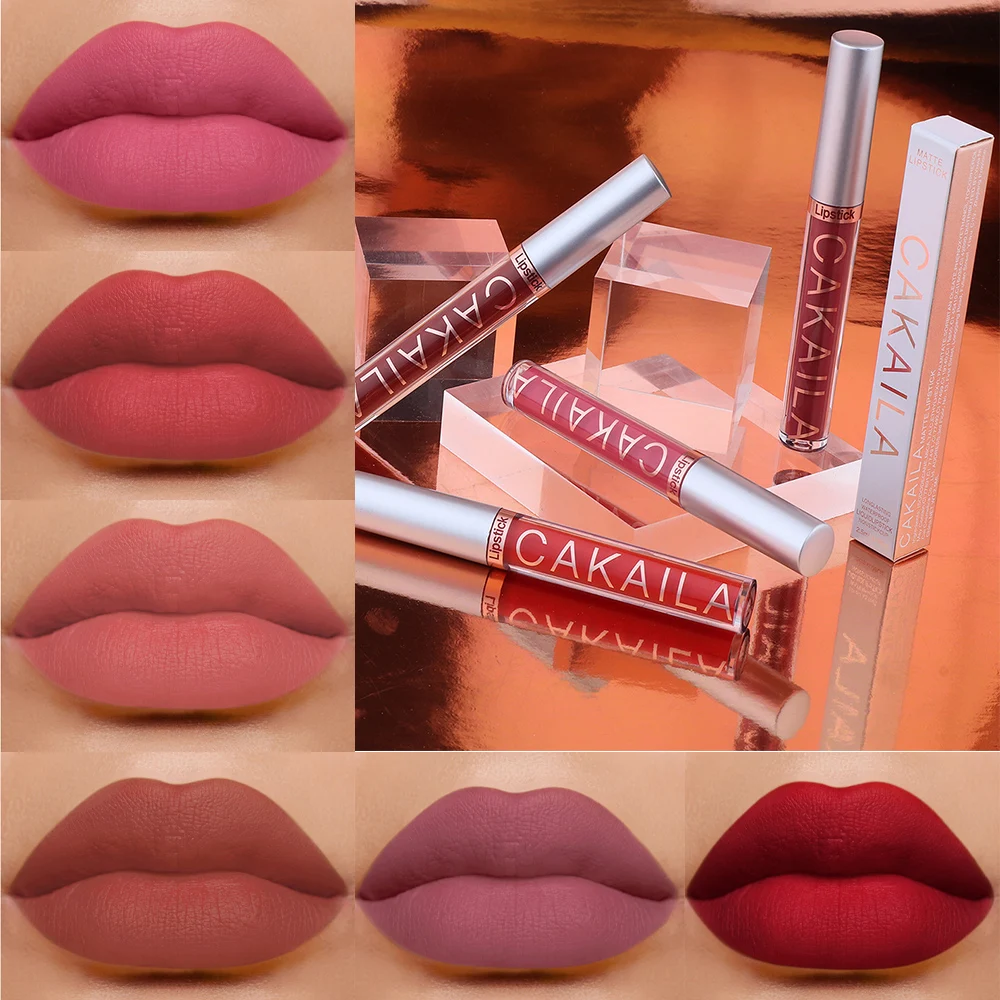 Matte Velvet Lip Glaze Waterproof Long Lasting Not Easyto Fade Lip